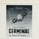 1956 Germinal Watch Company La Chaux-de-Fonds Switzerland Vintage 1956 Swiss Ad Suisse Advert