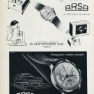 1956 Arsa Watch Company A. Reymond S.A. Vintage 1956 Swiss Ad Suisse Advert Horology Switzerland