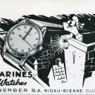 1950 Warines Watch Company A. Gerber S.A. Switzerland Vintage 1950 Swiss Ad Suisse Advert 1950 Warines Watch Company A. Gerber S.A. Switzerland Vintage 1950 Swiss Ad Suisse Advert