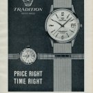 1965 Tradition Watch Company Reusser Watch Co. Vintage 1965 Swiss Ad Suisse Advert 1965 Tradition Watch Company Reusser Watch Co. Vintage 1965 Swiss Ad Suisse Advert