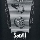 1951 Solvil Watch Company Switzerland Paul Ditisheim S.A. Vintage 1951 Swiss Ad Suisse Advert