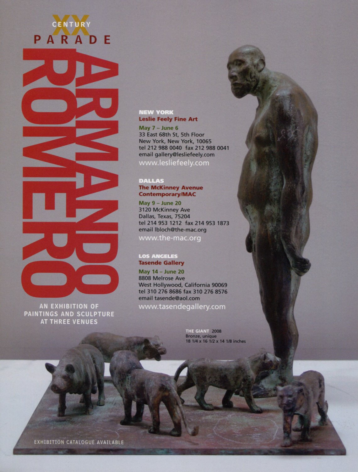 Armando Romero 2009 Art Exhibition Ad Advert The Giant