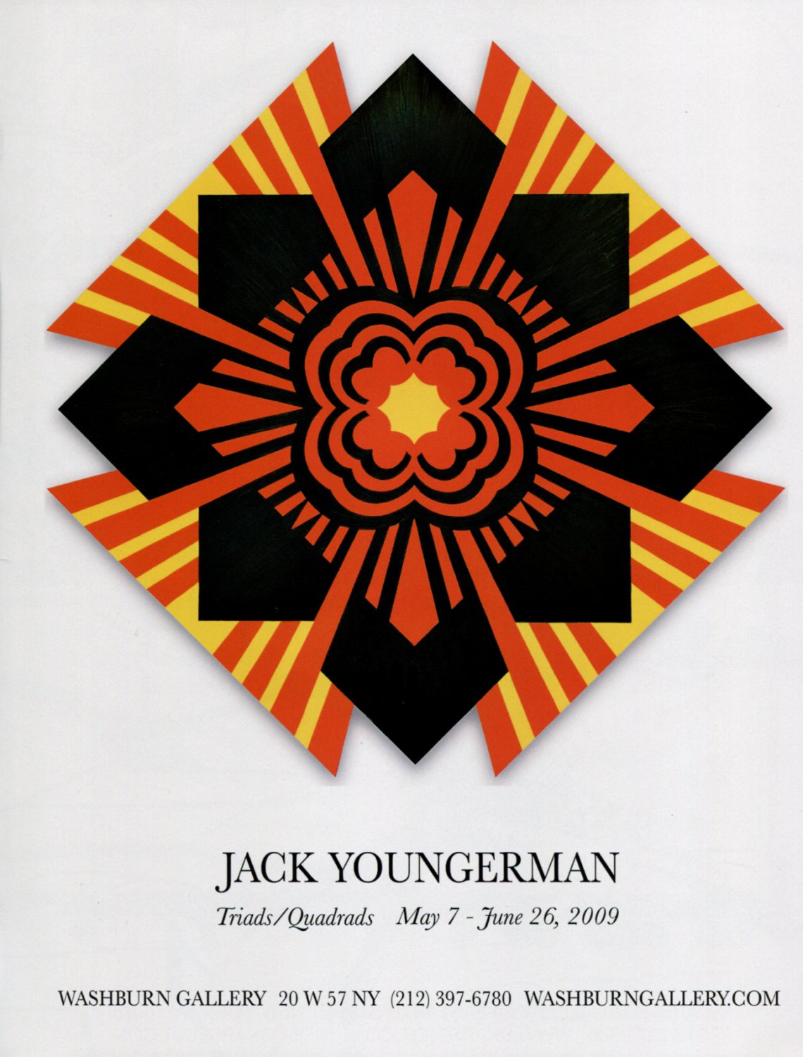 Jack Youngerman Triads/Quadrads 2009 Art Exhibition Ad Advert