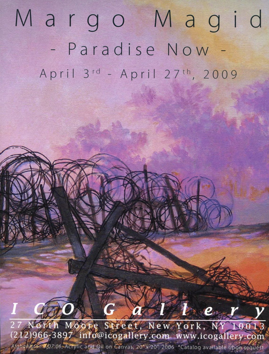 Margo Magid Paradise Now 2009 Art Exhibition Ad Advert