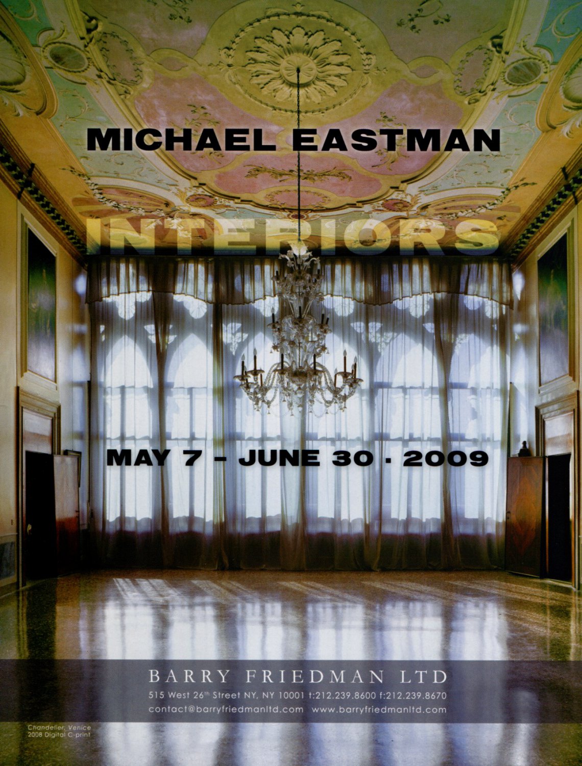 Michael Eastman Interiors 2009 Art Exhibition Ad Advert