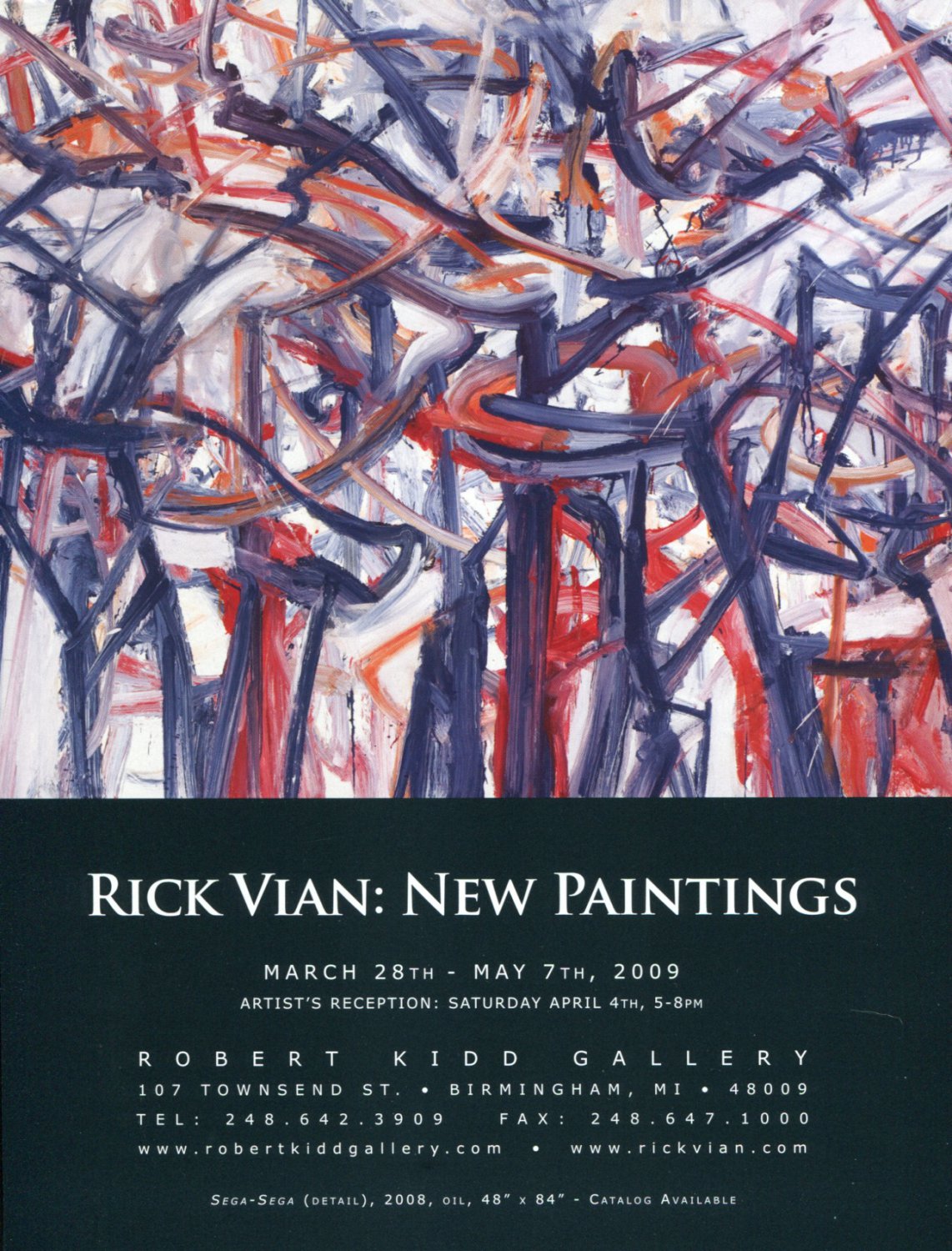 Rick Vian 2009 Art Exhibition Ad Advert