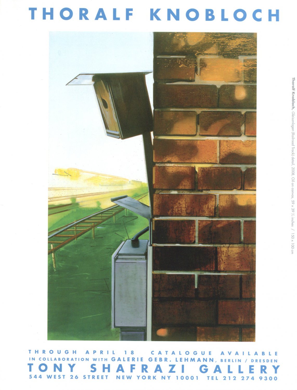 Thoralf Knobloch 2009 Art Exhibition Ad Advert