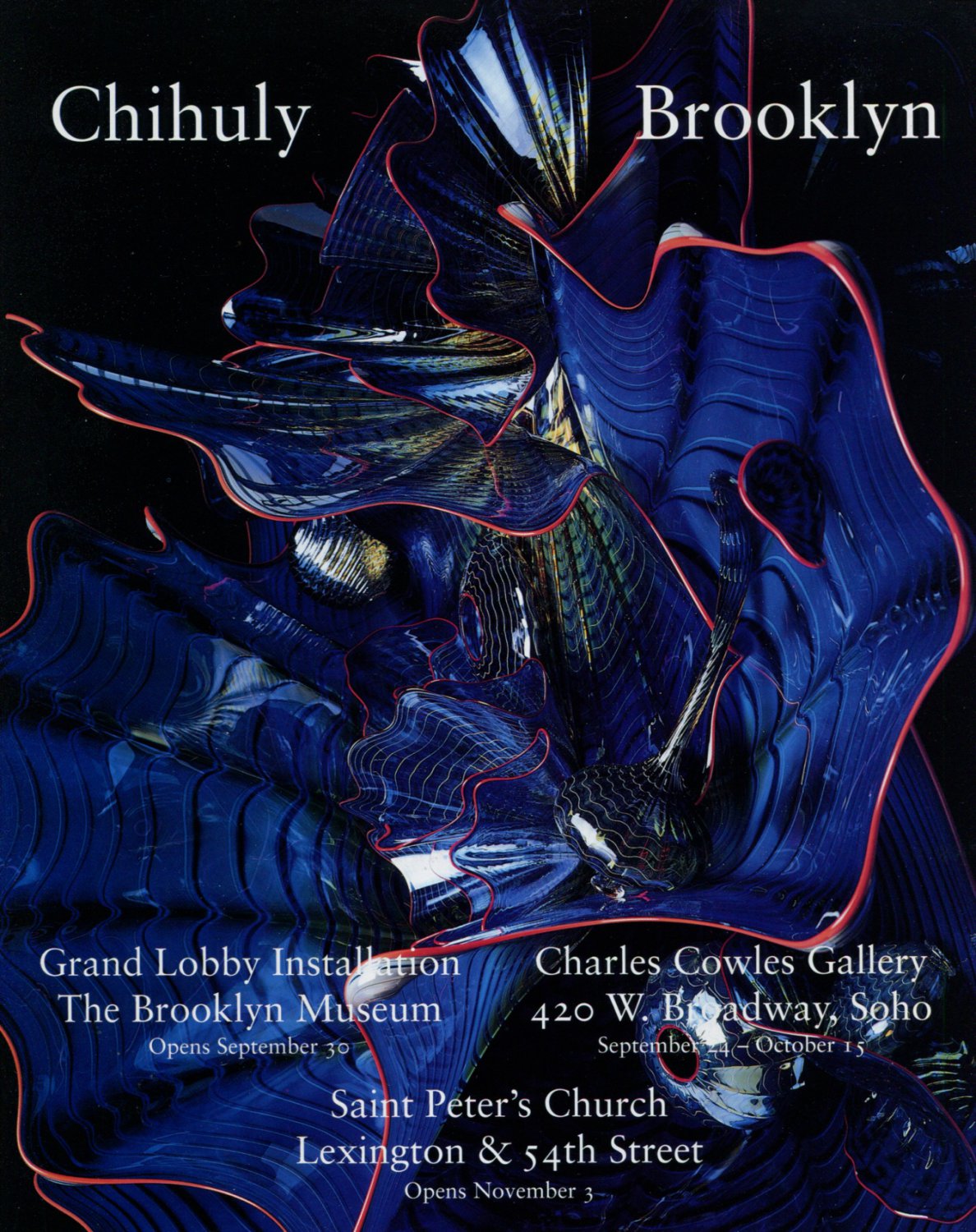 Dale Chihuly Brooklyn 1994 Art Exhibition Ad Advert