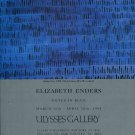 Elizabeth Enders Notes in Blue 1994 Art Exhibition Ad Advert Elizabeth Enders Notes in Blue 1994 Art Exhibition Ad Advert