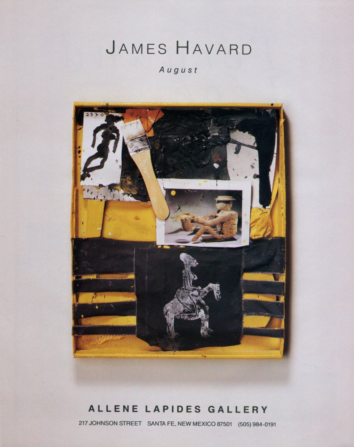 James Havard 1994 Art Exhibition Ad Advert