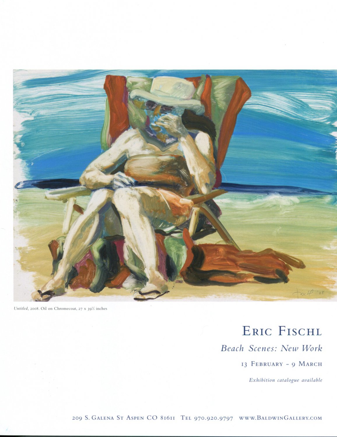 Eric Fischl Beach Scenes 2009 Art Exhibition Ad Advert