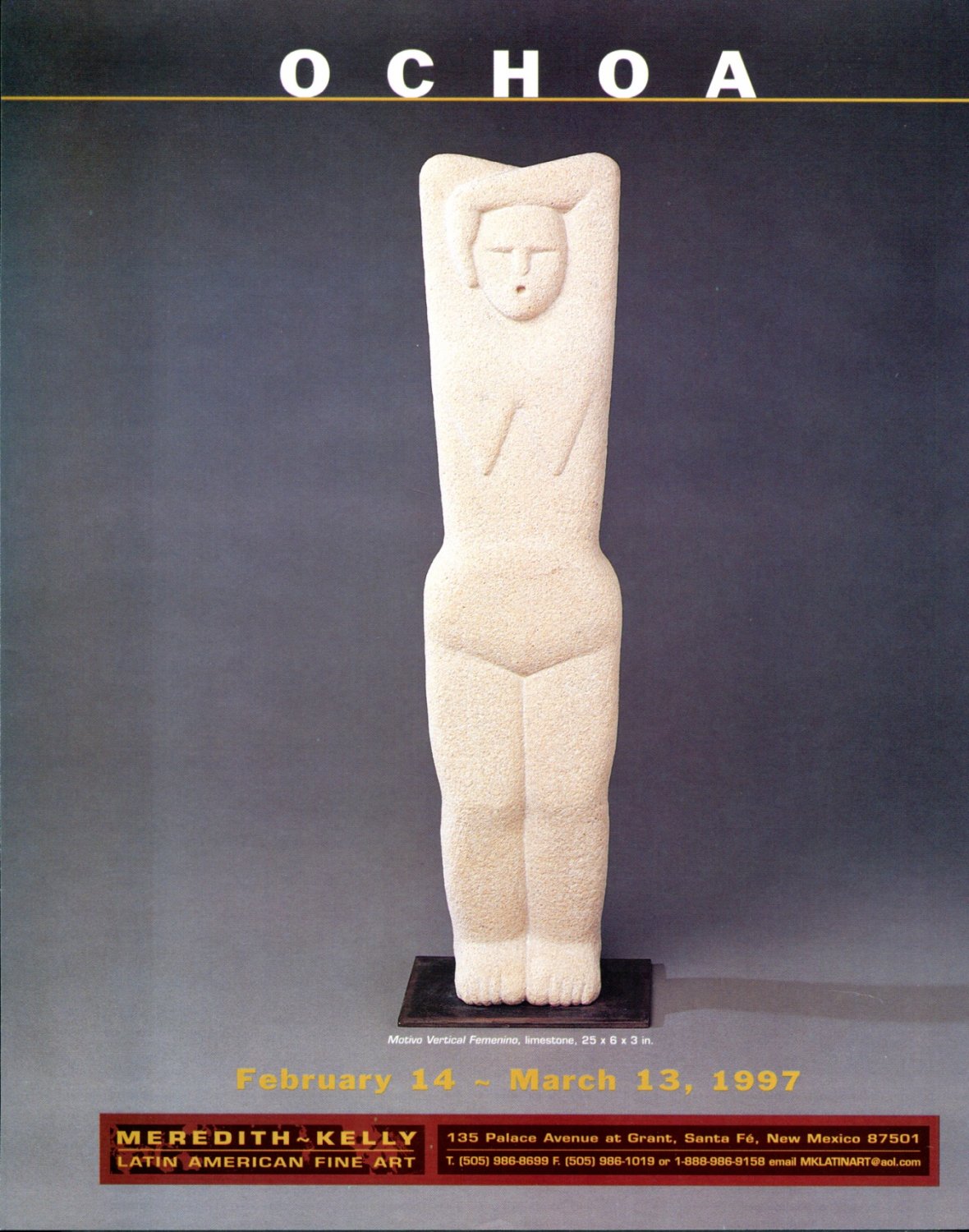 Ochoa 1997 Art Exhibition Ad Advert