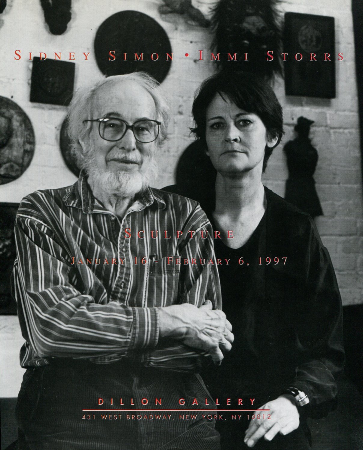 Sidney Simon Immi Storrs 1997 Art Exhibition Ad Advert