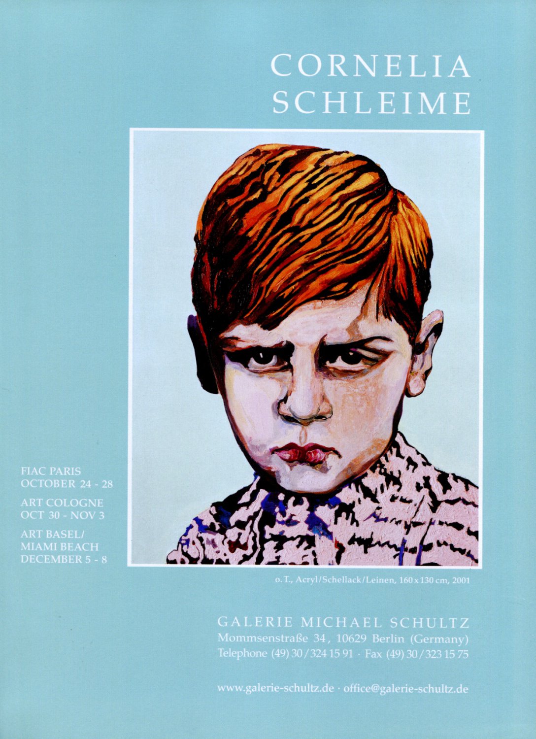 Cornelia Schleime 2002 Art Exhibition Ad Advert