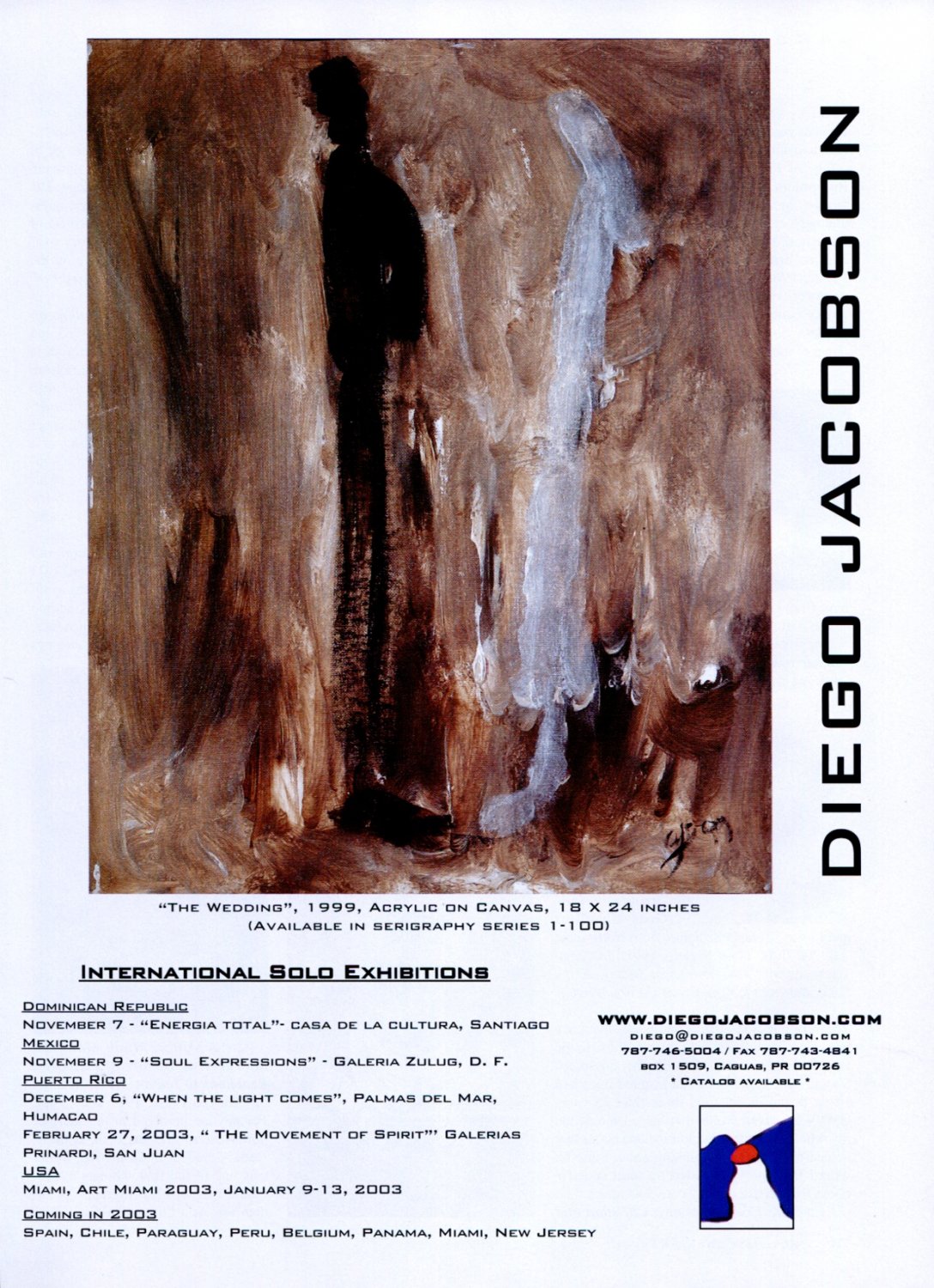 Diego Jacobson 2002-2003 Art Exhibition Ad Advert The Wedding