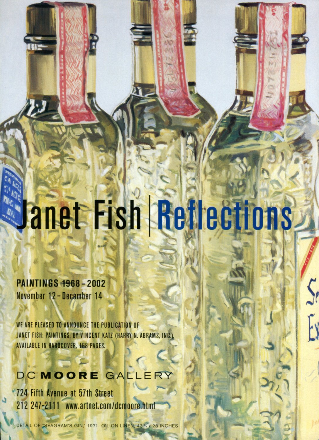 Janet Fish Reflections 2002 Art Exhibition Ad Advert DC Moore