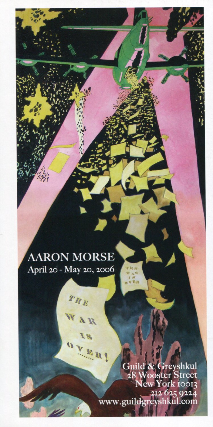 Aaron Morse 2006 Art Exhibition Ad Advert