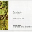 Frank Webster Metamorphoses 2006 Art Exhibition Ad Advert Frank Webster Metamorphoses 2006 Art Exhibition Ad Advert