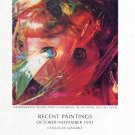 James Rosenquist 1992 Art Exhibition Ad Advert