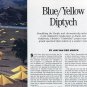 Christo Blue/Yellow Diptych Umbrellas Project 1992 Art Magazine Article