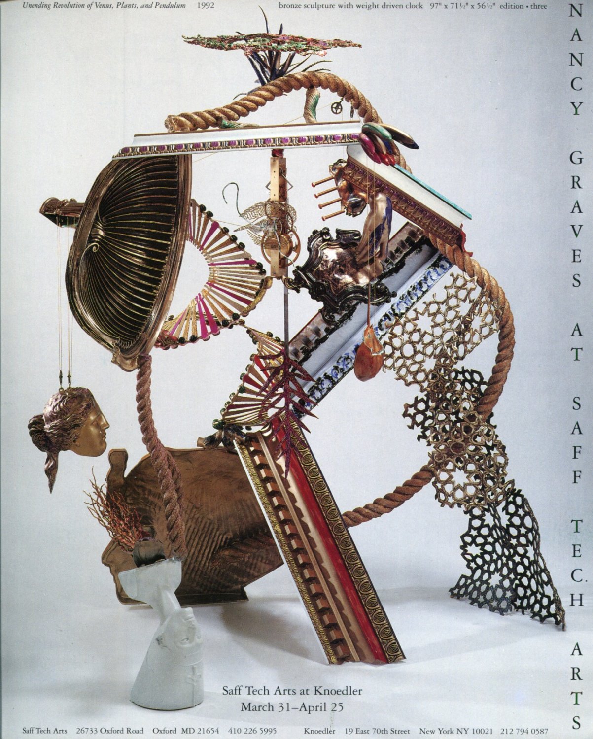 Nancy Graves 1992 Art Exhibition Ad Advert