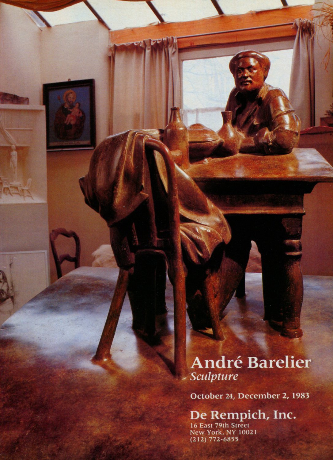 Andre Barelier 1983 Art Exhibition Ad Advert