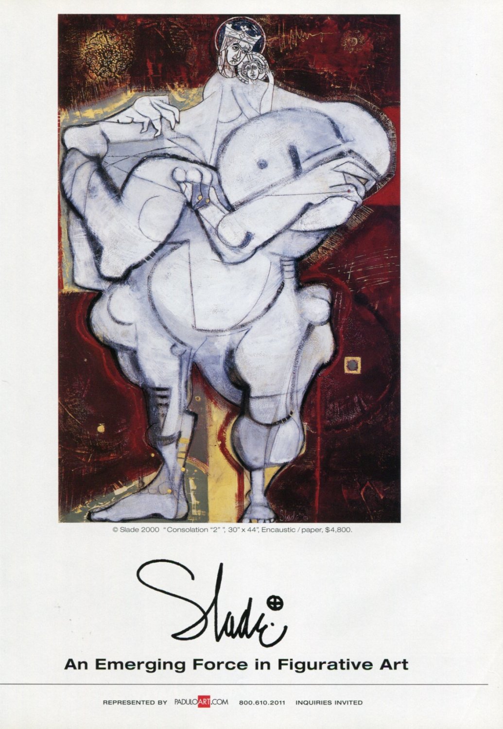 Slade 2001 Art Ad Advert Consolation 2