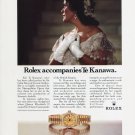 1992 Rolex Kiri Te Kanawa Rolex Watch Company Opera Star Te Kanawa Print Ad Advert