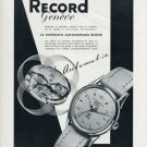1952 Record Watch Company Geneva Switzerland Vintage 1952 Swiss Ad Suisse Advert Schweiz 1952 Record Watch Company Geneva Switzerland Vintage 1952 Swiss Ad Suisse Advert Schweiz
