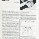 1972 Bulova Watch Company La Nouvelle Accuquartz de Bulova 1972 Swiss Magazine Article
