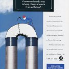1993 Chemical Manufacturers Association 1993 Anti-Pollution Recycling Ad Magazine Advert