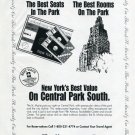 1996 St. Moritz on the Park Central Park NY New York 1996 Magazine Ad Advert Baseball NY Yankees