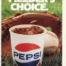 1986 Pepsi Fielder's Choice 1986 Baseball Ad Magazine Advertisement Pepsi-Cola Soda Pepsico Inc 1986 Pepsi Fielder's Choice 1986 Baseball Ad Magazine Advertisement Pepsi-Cola Soda Pepsico Inc