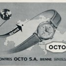 1952 Octo Watch Company Bienne Switzerland Montres Octo SA 1952 Swiss Ad Suisse Advert Schweiz 1952 Octo Watch Company Bienne Switzerland Montres Octo SA 1952 Swiss Ad Suisse Advert Schweiz