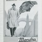 1947 Mondia Watch Company Paul Vermot & Co SA Switzerland Vintage 1947 Swiss Ad Advert Suisse Suiza