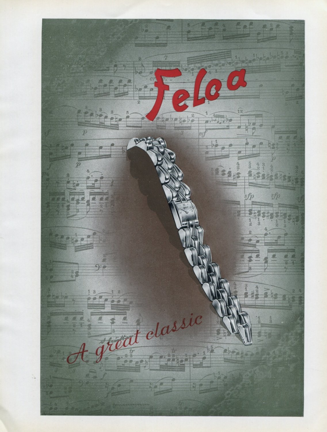 1947 Felca Watch Company Switzerland Vintage 1947 Swiss Ad Advert Suisse Schweiz Suiza