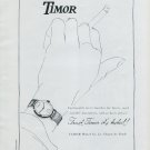 1947 Timor Watch Company La Chaux-de-Fonds Switzerland Vintage 1947 Swiss Ad Advert Suisse Schweiz