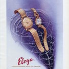 1947 Eloga Watch Company Switzerland Vintage 1947 Swiss Ad Advert Suisse Schweiz Suiza