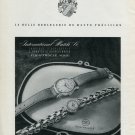 1946 IWC International Watch Company Switzerland Vintage 1946 Swiss Ad Advert Suisse Schweiz Suiza