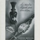1946 Arcadia Watch Company Fleurier Watch Company Switzerland Vintage 1946 Swiss Ad Advert Suisse