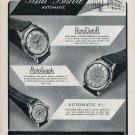 1953 Paul Buhre Watch Company Switzerland Vintage 1953 Swiss Ad Advert Suisse Schweiz Suiza