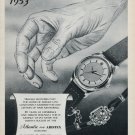 1953 Atlantic Watch Company Aristex Ed Kummer 65th Anniversary 1953 Swiss Ad Advert Suisse Schweiz