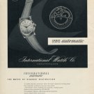 1952 IWC International Watch Company Switzerland Vintage 1952 Swiss Ad Advert Suisse Schweiz Suiza 1952 IWC International Watch Company Switzerland Vintage 1952 Swiss Ad Advert Suisse Schweiz Suiza