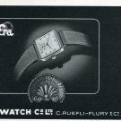1946 Era Watch Company C Ruefli-Flury & Co Switzerland Vintage 1946 Swiss Ad Advert Suisse Schweiz