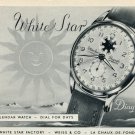 1953 White Star Watch Company Weiss & Co. Switzerland Vintage 1953 Swiss Ad Suisse Advert Schweiz 1953 White Star Watch Company Weiss & Co. Switzerland Vintage 1953 Swiss Ad Suisse Advert Schweiz