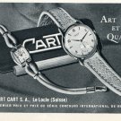 1953 Robert Cart Watch Company Switzerland Vintage 1953 Swiss Ad Advert Suisse Schweiz Suiza