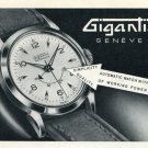 1953 Gigantic Watch Company Switzerland Vintage 1953 Swiss Ad Advert Suisse Svhweiz Suiza