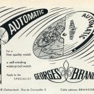 1953 Georges Brandt Watch Company Switzerland Vintage 1953 Swiss Ad Advert Suisse Schweiz Suiza