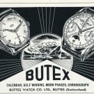 1953 Butex Watch Company Buttes Watch Co Switzerland Vintage 1953 Swiss Ad Advert Suisse Schweiz 1953 Butex Watch Company Buttes Watch Co Switzerland Vintage 1953 Swiss Ad Advert Suisse Schweiz