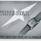 1948 White Star Watch Company Weiss & Co Switzerland Vintage 1948 Swiss Ad Advert Suisse